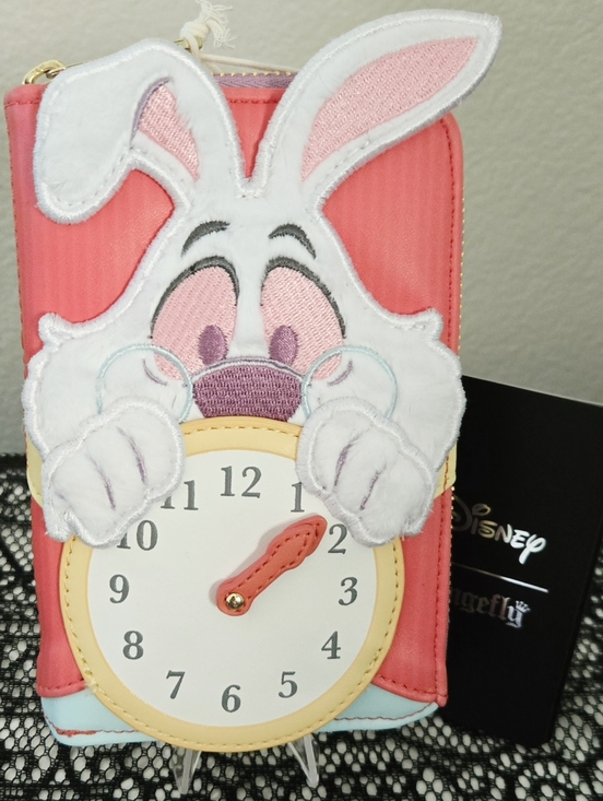 Loungefly Alice in Wonderland White Rabbit Cosplay Mini Backpack & Wallet NWT main image 5